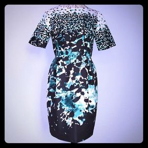 Brooks Brothers Cotton Blend Floral Print Dress